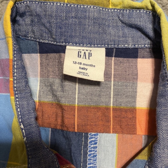 Gap Baby Plaid Shorty One-Piece 12-18 mo - Picture 2 of 5